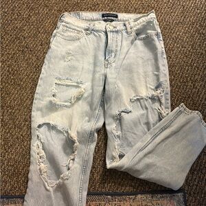 Aeropostale Ripped Light Blue Boyfriend Jeans